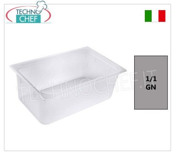 Bacs gastronormes GN 1/1 en polypropylène, dim.mm.530x325