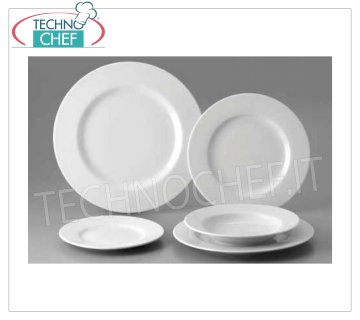 SATURNIA - Collection ETRUSCA WHITE en Porcelaine - Assiettes de Restaurant