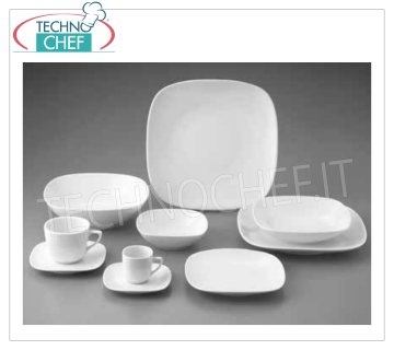 GURAL PORSELEN - Assiettes et vaisselle en porcelaine blanche - Collection MIMOZA - Gamme complète