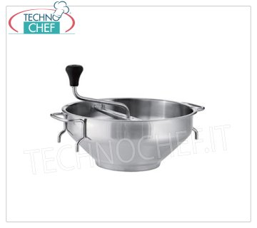 moulins à légumes Passoire manuelle en inox, diamètre 26 cm, avec 3 grilles