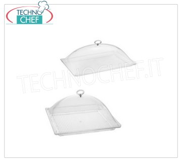 Cloche-Dôme en Plexiglas transparent avec Plateau