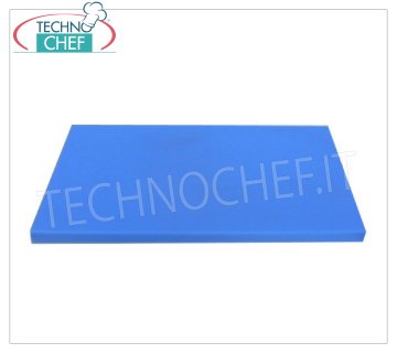 Technochef - Planches à découper en polyéthylène Planche à découper en polyéthylène avec butée, coloris bleu