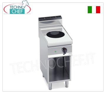 TECHNOCHEF - CUISINIÈRE ÉLECTRIQUE 1 PLAQUE WOK À INDUCTION sur ARMOIRE OUVERTE, Kw.3,5, Mod.E7WOK/IND