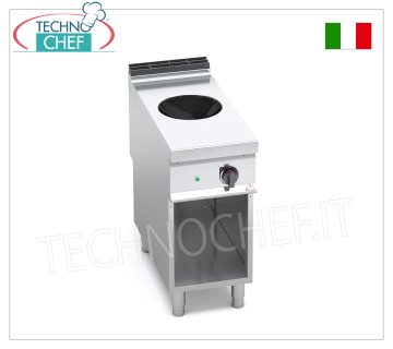 TECHNOCHEF - CUISINIÈRE ÉLECTRIQUE 1 PLAQUE WOK À INDUCTION sur ARMOIRE, mod. E9WOK/IND