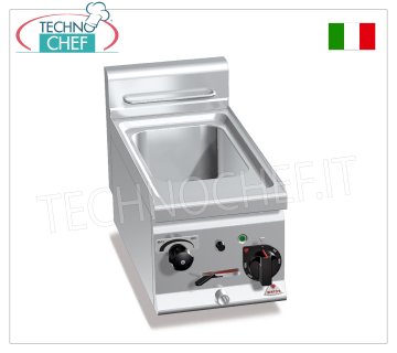 TECHNOCHEF - CUISEUR À PÂTES ÉLECTRIQUE DE COMPTOIR, cuve inox 11 litres, Mod. CUISEUR À PÂTES ÉLECTRIQUE DE COMPTOIR, BERTOS, Ligne PLUS 600, Série PASTA ITALY, avec bol en acier inoxydable de 11 litres, V.230/1, Kw.3,5, dim.mm.300x600x290h