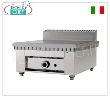 Cuisinière piadina GAZ avec PLAQUE EN ACIER, version Top Cuisinière piadina gaz version dessus avec plaque acier 600x600 pour 4 piadinas, puissance thermique 6,7 kw, dim. extérieur mm 650x730x440h