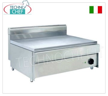 Technochef - Cuisinière Électrique Professionnelle Piada, mod.PIADATOP800EC CUISEUR À TARTE ÉLECTRIQUE PROFESSIONNEL, avec plaque 800x590 mm, 3,75 Kw, poids 71 ​​Kg, dim.800x700x500hmm