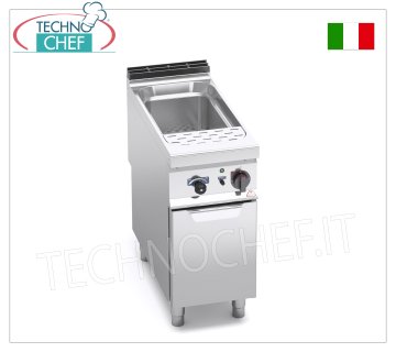 TECHNOCHEF - CUISEUR À PÂTES ÉLECTRIQUE 1 Puits de 40 lt. sur Mobile, Mod.E9CP40 CUISEUR À PÂTES ÉLECTRIQUE sur MOBILE, BERTO'S, 1 cuve de 40 litres, V.400/3+N, Kw.10,00, Poids 54 Kg, dim.mm.400x900x900h