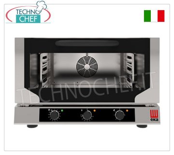 TECNOEKA - FOUR électrique à CONVECTION-VAPEUR, pour 3 plaques GN 1/1, dim. mm 784x754x504h