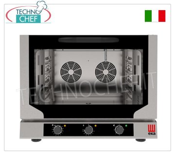 TECNOEKA - FOUR À CONVECTION-VAPEUR Électrique, 4 plaques GN 1/1 - dim. mm 784x754x634h