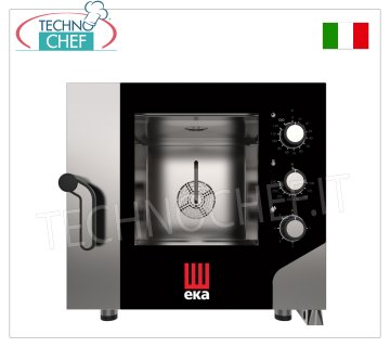 Tecnoeka - FOUR Électrique à Convection-Vapeur pour 5 PLAQUES GN 1/1, dim. mm 730x855x700h