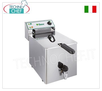 FIMAR - Technochef, Friteuse électrique sur plan, 1 cuve de 8 litres, Mod.FR8R