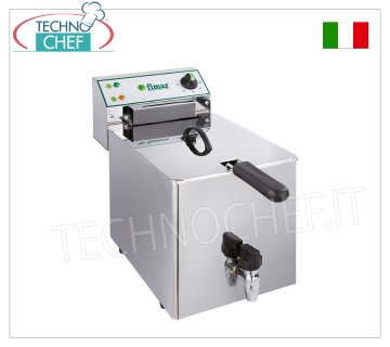 Fimar - FRITEUSE ÉLECTRIQUE avec ROBINET 10 lt, Mod.FR10RN