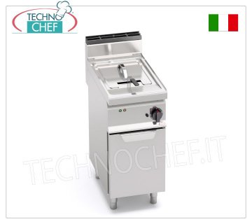 TECHNOCHEF - FRITEUSE ÉLECTRIQUE sur MOBILE, 1 RÉSERVOIR de 10 litres, Mod.E7F10-4M FRITEUSE ÉLECTRIQUE sur ligne MOBILE, BERTOS, MACROS 700, Série TURBO, 1 RÉSERVOIR de 10 litres, V.400/3+N, Kw.6.00, Poids 39 Kg, dim.mm.400x700x900h