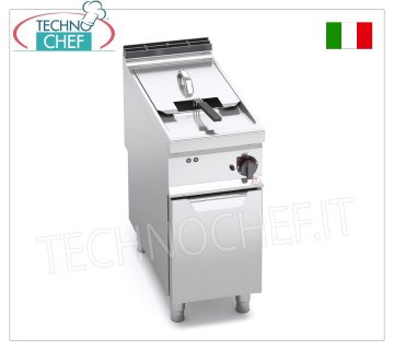 TECHNOCHEF - FRITEUSE ÉLECTRIQUE sur MOBILE, 1 RÉSERVOIR de 18 litres, Commandes Analogiques, Mod.E9F18-4M