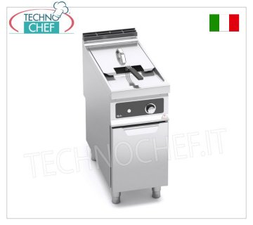 TECHNOCHEF - FRITEUSE ÉLECTRIQUE sur MOBILE, 1 RÉSERVOIR de 18 litres, Mod.E9F18-4M-BF