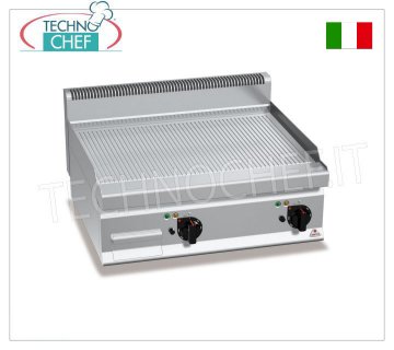 PLAQUE À GAZ avec PLAQUE NERVURÉE MULTIPAN, module TOP, mod.G7FR8B-2