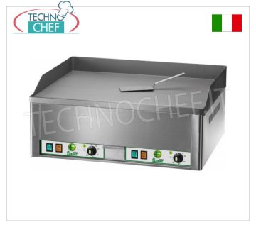 FIMAR - Plan de Frire Électrique Professionnel, Double Plaque Lisse, Mod.FRY2L
