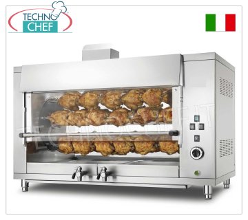 RÔTISSOIRE PLANÉTAIRE À GAZ avec 5 TIGES pour 30 POULETS,