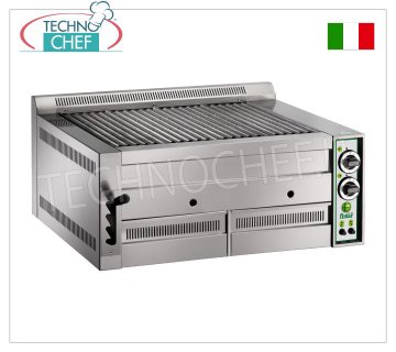 FIMAR - Technochef, Gril à Gaz de Comptoir Pietralavica, 2 ZONES DE CUISSON, Mod.B80