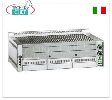 FIMAR - Technochef, Gril à Gaz de Comptoir Pietralavica, 3 ZONES DE CUISSON, Mod.B115