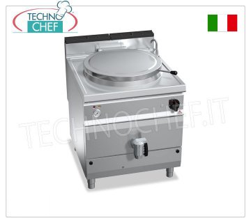 TECHNOCHEF - Casserole cylindrique gaz 150 litres, chauffage indirect, Mod.G9P15I