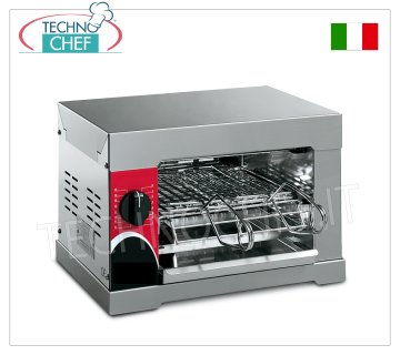 FOUR GRILLE-PAIN avec 2 PINCES EN ACIER CHROME