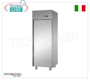 TECNODOM - Armoire Congélateur 1 porte, 700 lt, PÂTISSERIE, Température Négative Armoire congélateur-congélateur 1 porte, marque TECNODOM, structure en acier inoxydable, capacité 700 lt, basse température -18°/-22°C, réfrigération ventilée, plateaux PÂTISSERIE 600x400 mm, V.230/1, 0,65 kW , Poids 132 Kg, dim.mm.710x800x2030h