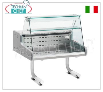 VITRINE RÉFRIGÉRÉE sur SUPPORT À ROULETTES, avec VERRE DROIT, mod.VRB7