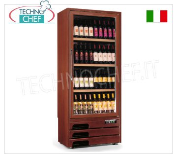 Technochef - CAVE À VIN 1 PORTE pour 112 bouteilles, MONO ou MULTITEMPÉRATURE,
