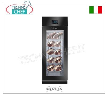 Assaisonneur et conservateur de charcuterie en acier noir, 1 PORTE VERRE, rendement max 100 kg