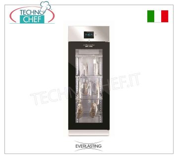 CONSERVATEUR D'ASSAISONNEMENT Charcuterie en acier 1 PORTE VERRE, rendement max 100 Kg