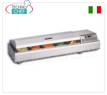Technochef - VITRINE COMPTOIR CHAUD, ligne GASTROSERVICE, temp.+30°/+70°C