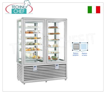 TECHNOCHEF - Vitrine combinée pour glaces et pâtisseries, temp.-15°-25°C/+4°+10°C, Mod.CPG900G2T/V
