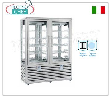 Vitrine Réfrigérée Pâtisserie, Temp.+5°-20°C, 2 Portes, 848 lt, Mod.CGL900G2T/RG2T