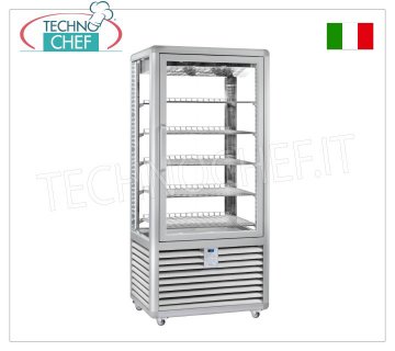 TECHNOCHEF - Vitrine Réfrigérée Pâtissière, Temp.+5°-20°C, 1 Porte, 541 lt, Mod.CGL600G2T
