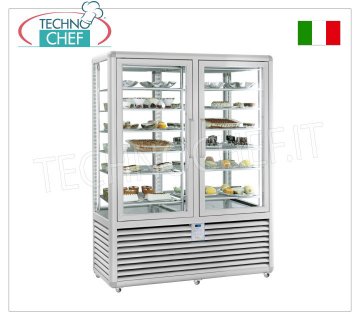 Vetrina Congelante per Pasticceria-Gelateria 2 Portes, 2 Vani, 2 Motori, Temp.-15°-25°C // -15°-25°C.