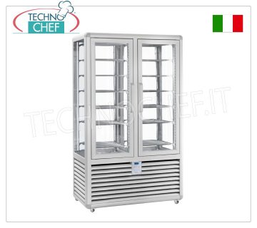 TECHNOCHEF - Congélateur Vetrina pour Gelateria 2 Tailles, Temp.-15°-25°C, lt.742, Mod.CGL700S/S