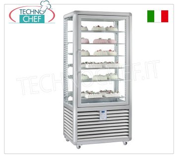 TECHNOCHEF - Congélateur Vetrina pour Gelateria 1 Porte, Temp.-15°-25°C, lt.541, Mod.CGL600S