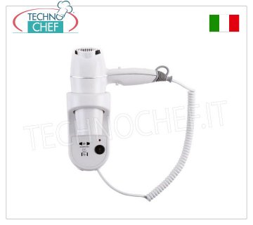 Technochef - SÈCHE-CHEVEUX MURAL avec PRISE RASOIR - 1800W