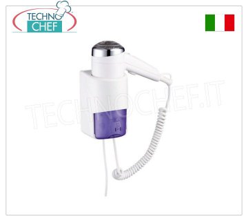 Technochef - SÈCHE-CHEVEUX MURAL avec PRISE RASOIR - 1200W
