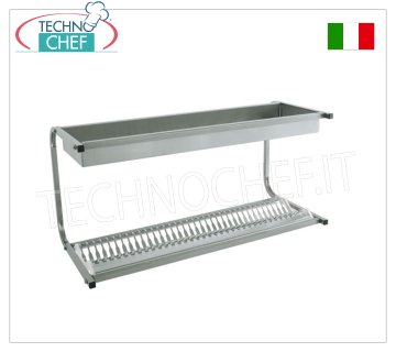 Egouttoir à vaisselle-égouttoir en verre INOX 1 étagère 30 assiettes
