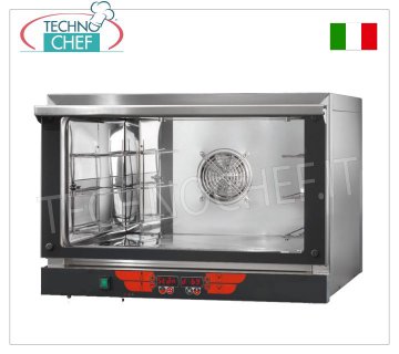 TECNODOM - Four électrique à convection pour 3 plaques GN 1/1 ou mm 600x400, dim.mm.775x790x560h