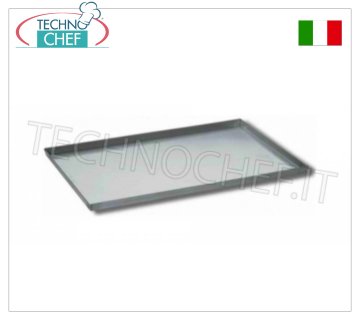 Plaques à pizza entièrement en aluminium, avec bord de 2 cm de hauteur,