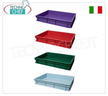 Boîte à pain pour pâte à pizza 60x40x7h cm, disponible en différentes couleurs