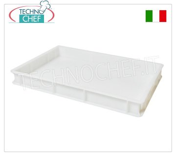 Boîtes à pain en pâte à pizza, coloris blanc, dim. 60x40x7hcm