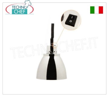TECHNOCHEF - Lampe chauffante infrarouge en aluminium, Mod.NA25