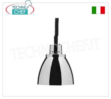 TECHNOCHEF - Lampe Chauffante Infrarouge en Cuivre Chromé, Mod.NC25