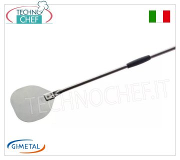 Gi.Metal - Pelle à pizza en acier inoxydable, ligne Alice, longueur du manche 180 cm