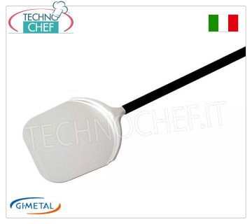 Gi.Metal - Pelle à pizza rectangulaire en aluminium, ligne Alice, longueur du manche 120 cm